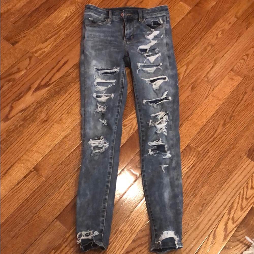 American eagle size 0 skinny jeans